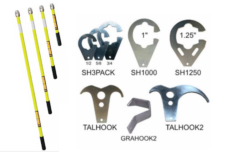 Bastón rígido para cadenas, cuerdas y otros puntos de control SLING-STIK Lite